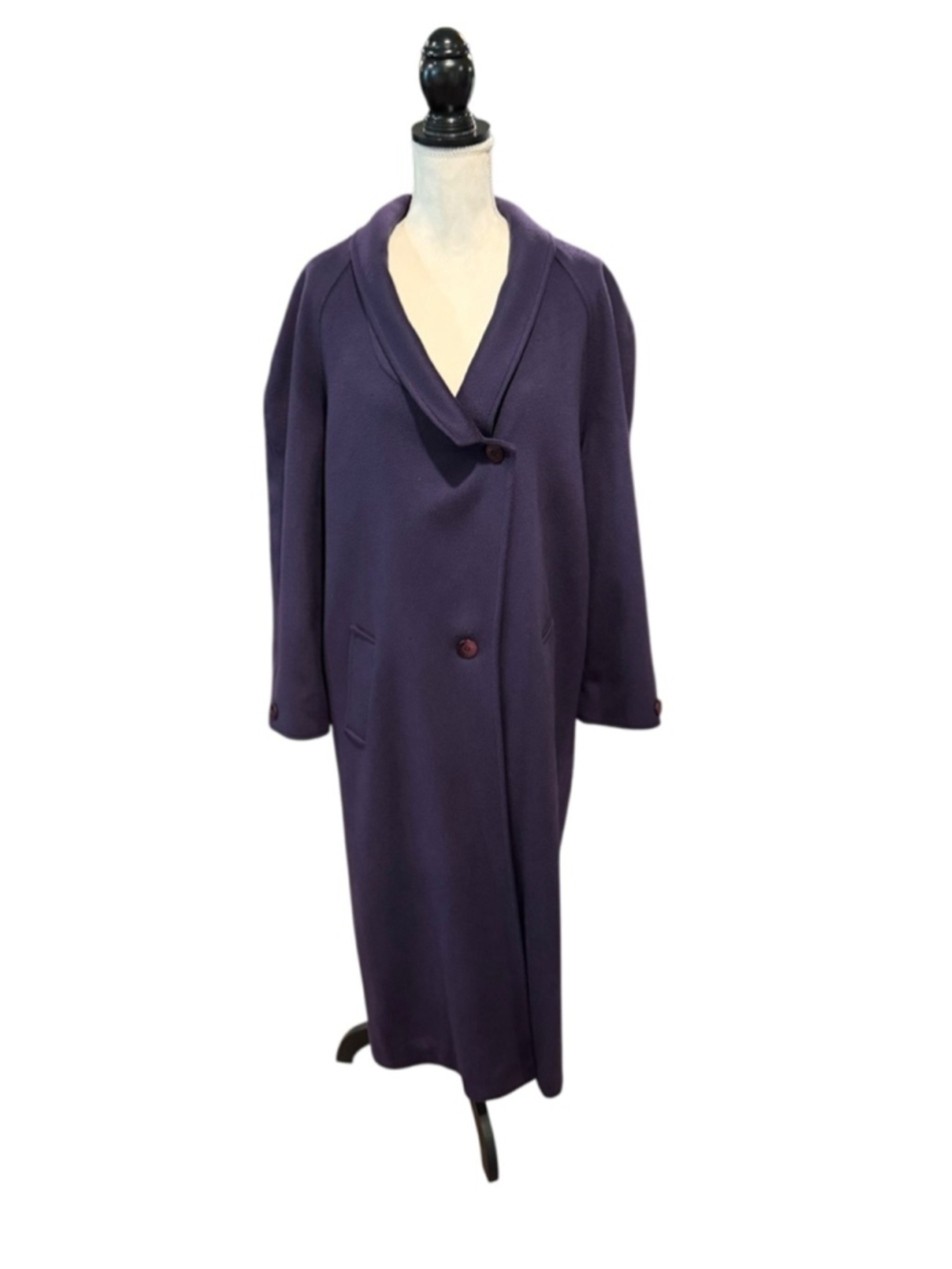Women's vintage Cassidy Wool Coat Purple Size 16